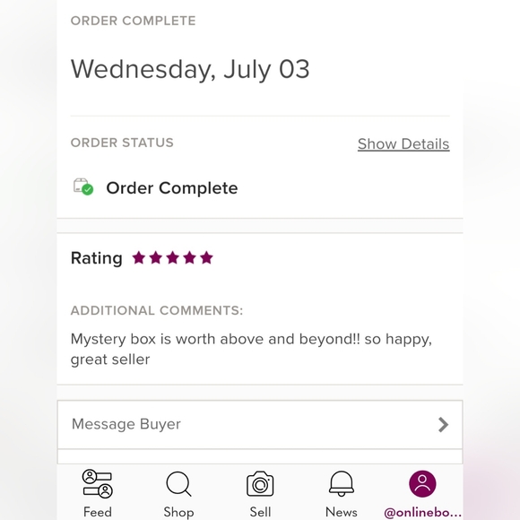 Winner is being select NOW!! Mystery Box + entry KATE SPADE Navy Blue & Cream - Picture 11 of 17